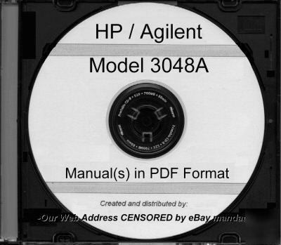 Agilent hp 3048A 3048MS option 301 calibration manual
