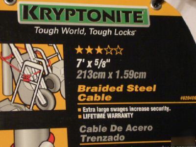 New 2 ingersoll rand kryptonite braided steel cable 