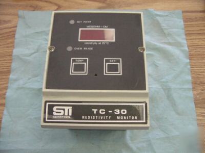 New sti (semitool) tc-30 resistivity monitor, 