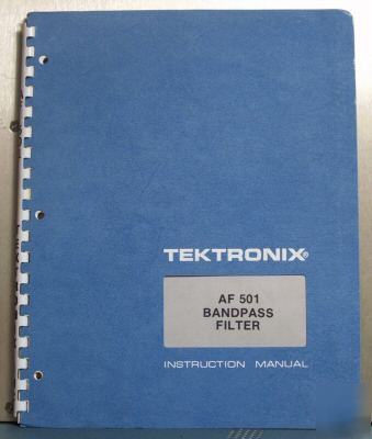 Tek AF501 af-501 original service / operating manual