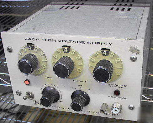 Kiethley 240A high voltage dc power supply 0-1200V 10MA
