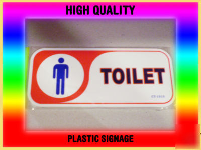 Pair durable high quality plastic signage gents/ladies