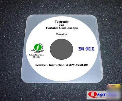 Tektronix tek 323 oscilloscope service - oprs manual cd