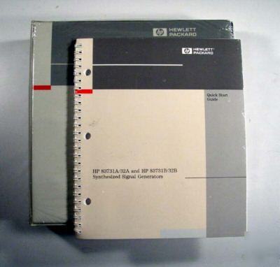 Hp 83731A synthesized signal generator manuals (2)