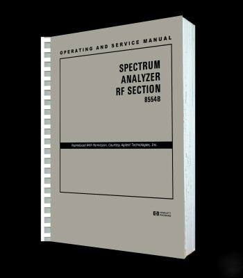 Hp 8554B service - operators manual reprint + cd