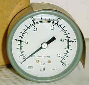 New haenni hydraulic pressure gauge 15 psi 2-1/2