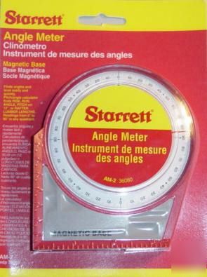 Starrett angle meter - magnetic base, 0 to 90 degree