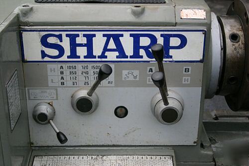 Used sharp â€œlâ€ series heavy duty lathe
