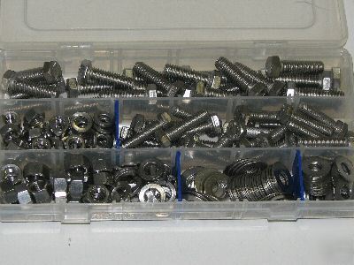 5/16-18 & 3/8-16 stainless steel nut bolt washer kit #3