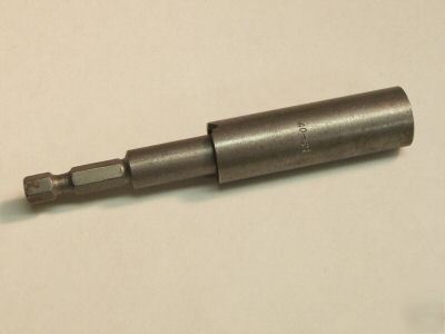 Lot 2 pc bit and finder for 12-14 point screw 7/16 hex