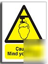 Mind your head sign-semi rigid-300X400MM(wa-123-rm)