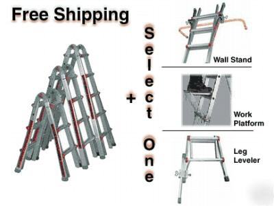 17' little giant ladder 1A free accessory/shipping 