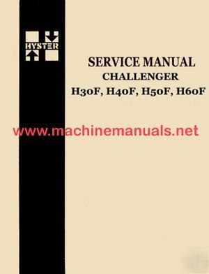 Hyster service manual H30F-H60F 22 more hyster manuals