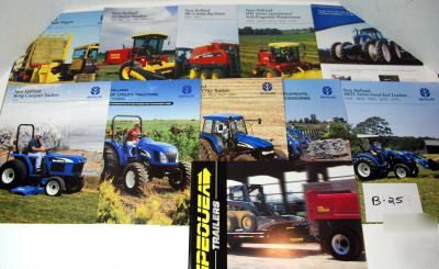 New (11) holland 'tractor' brochures - see list/pict.