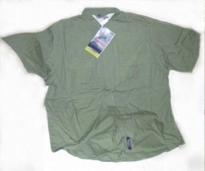 5.11 tactical short sleeve shirt color green size med.