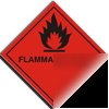 Flammable gas sign-adh.vinyl-100X100MM(ha-021-ab)