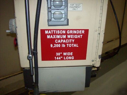 Mattison cnc surface grinder 30X144 travels 3 axis cnc