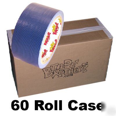 60 roll case of dark blue duct tape 2