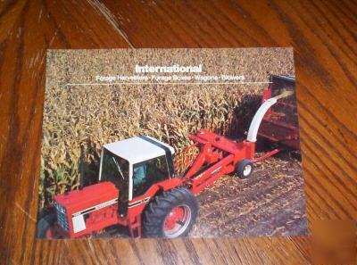 Ih international farmall forage equip sales brochure