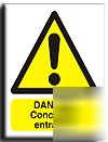 Concealed ent. sign-adh.vinyl-200X250MM(wa-122-ae)