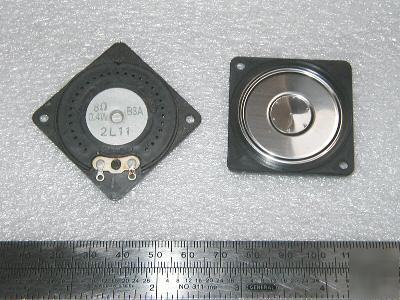 1.5 inch square miniature flat speakers (6 pcs)