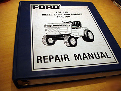Ford LGT14D lawn garden tractor service manual lgt 14D