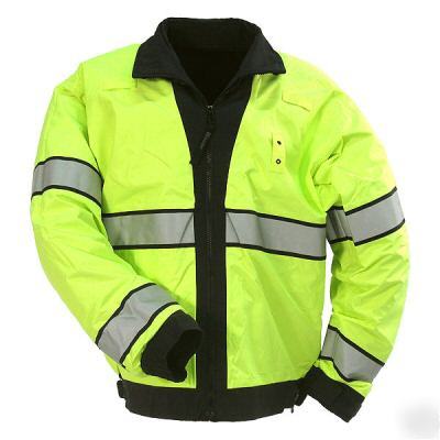 High vis navy / yellow reversible jacket police sm