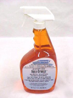 New (2) sprayon aqua-orange cleaner & degreaser 32OZ.