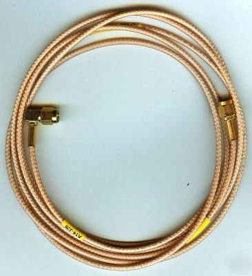 RG316 cable gold ra sma (m) to gold sma (m) 80 inches