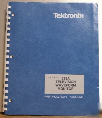 Tek tektronix 528A original service/operating manual