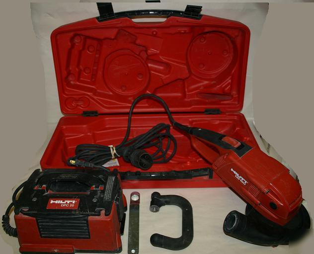 Hilti DG150 grinder with power supply and case
