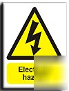 Electrical hazard sign-s. rigid-300X400MM(wa-019-rm)
