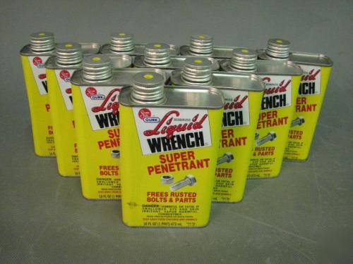 Lot of 10 liquid wrench free rusted parts 16 fl oz ea
