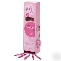 Vendpink tampon dispenser starter kit pink tampon