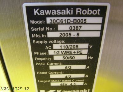 Kawasaki robot controller 30C61D-B005
