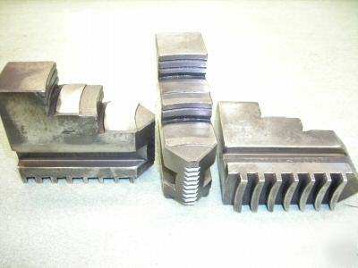 Set of westcott o.d. hard solid jaws for scroll chuck