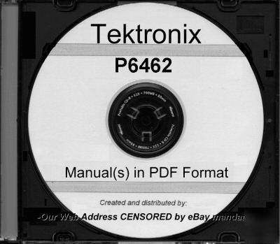 Tek tektronix P6462 instruction manual