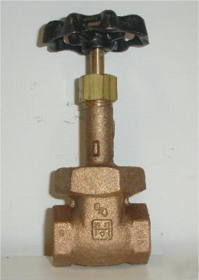 Hammond bronze gate valve - 3/4