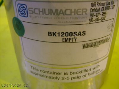 Schumacher 1.2 liter steel cvd container BK1200SAS