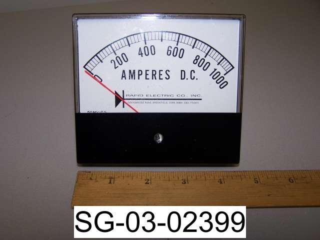 Hoyt rapid electric analog dc ampere meter 0-1000