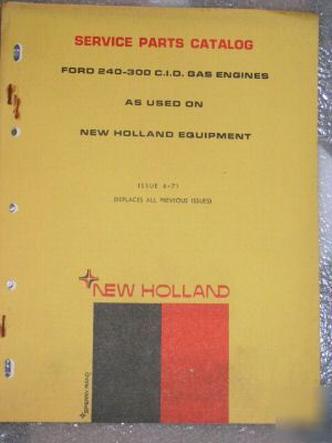 1971 ford nh 380 diesel 363 gas service parts catalog