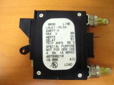 Lucent circuit breaker 45 amps 407998210 