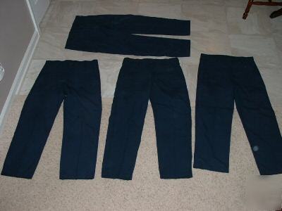Mens nomex pants lot of 4 size 33 x 30 flame resistant