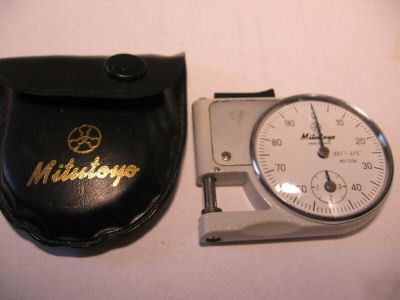 Mitutoyo pocket micrometer thickness gage with case
