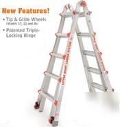 Little giant ladder 22 @ 300 w/ 3 accessories & wheels