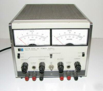 Hp/agilent 6227B dual dc power supply regulated metered