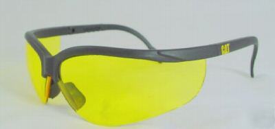 New caterpillar safety yellow lenses glasses cat 