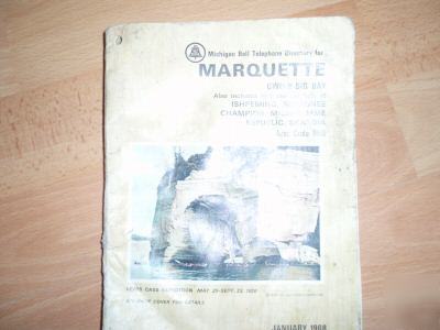 Marquette michigan telephone directory 1968