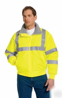 High visibility safety jacket reflective xs-xl
