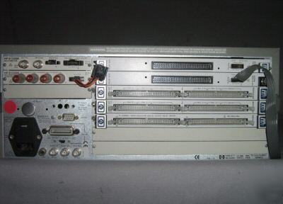 Hp 75000 series b mainframe w/ E1326B meter & adapter
